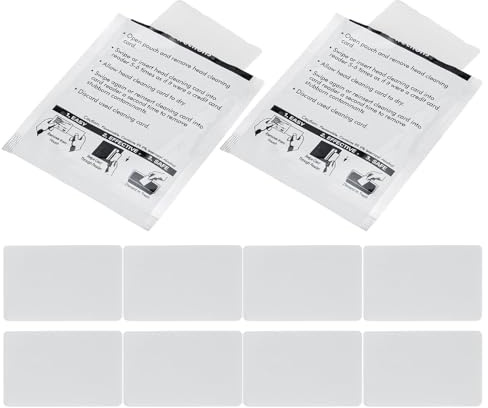 NAMOARLY Paquete de 10 Tarjetas de Limpieza Cr80-lc de PVC Prehumedecidas para Terminales Pos, Lectores de Tarjetas Bancarias y Sistemas de Control de Acceso en Hoteles y