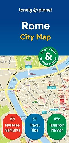 Lonely Planet Rome City Map: Durable, Waterproof, Easy-Fold Planning Map with Attractions & Walking Tours (Compact City Planning Maps)