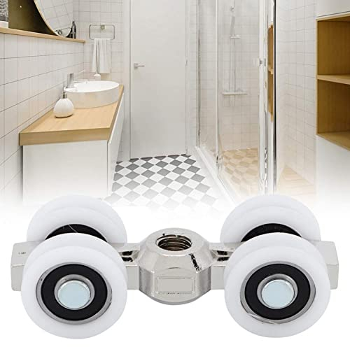 Rouleau de porte, glissière de porte coulissante Rouleaux de porte suspendus Roulements à 4 roues pour meubles