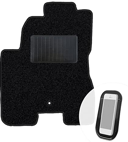 moto-MOLTICO Fahrer Fußmatte Auto Velours Fahrerseite Autoteppiche | Schwarz Fahrermatte 1-teilig passend für Hyundai Tucson 2004-2009