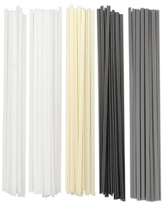 50 Stück Kunststoff-Schweißstäbe, PP/PE/ABS/PVC von Schweißstäben, Kunststoffschweißset für Kunststoff Schweißreparatur (50pcs - Reparaturstift)