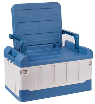 Tragbarer Angelkoffer – Faltbarer Aufbewahrungs-Organizer, multifunktionaler Tackle-Box für Auto, tragbare multifunktionale Angelbox, Angeln, doppellagig, große Kapazität, Autozubehör für