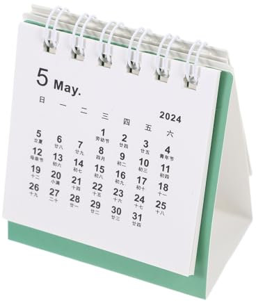HAPINARY Schreibtischkalender Kompakter Tischkalender Aus Stabilem Papier Tragbarer Monatsplaner Mit Klarer Monats Wochentagsübersicht Praktisches Büro Heimaccessoire