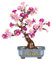 HOGOKIDS Set di bonsai con fiori di ciliegio, 2 in 1, pietre artificiali per bonsai per la casa, esposizione, fiori botanici, giocattolo da costruzione, regalo di compleanno per adulti (775 pezzi)
