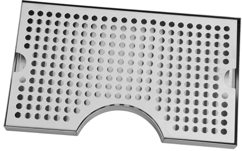 Zerodeko Stainless Steel Kegerator Drip Tray for Single Tap Draft Beer System Non Slip Water Catcher Board for Beer Dispenser and Water Machines Minimalist Design Accessory for Home Use