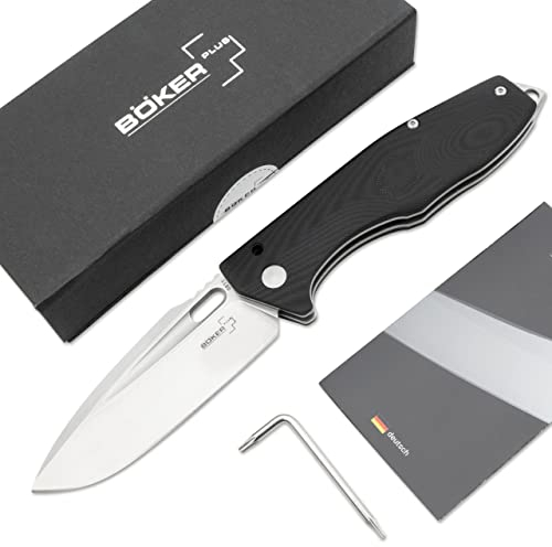 BÖKER PLUS Caracal Folder robustes Taschenmesser - perfektes Einsatzmesser mit Taschen-Clip - vielseitiges Outdoor-Messer mit edler Geschenk-Box (Caracal Folder 42)