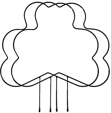 Klettergerüst für Blumenpflanzen, 2PCS Iron Garden-Pfahl für Kletterpflanzen, dekoratives Ständergestell für Weinpflanzenstützen für Blumen und Gemüse im Topf Kletterpflanzen