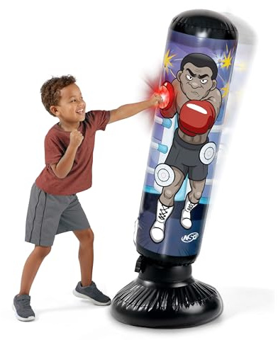 Junior Electronic Weighted Kickboxing Punch Bag with LED Lights and Sounds