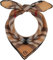 FRAAS Halstuch Damen aus 100% reiner Seide - Nickituch Damen mit Plaid-Muster - 51 x 51 cm Größe - Schickes Seidentuch Bandana Camel