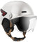 CASR Glow - LED-Helm für Fahrrad & Scooter - XL-Visier & abnehmbare Ohrpolster, Rück-Blinker & Fernbedienung - Stilvolles urbanes Design für Damen & Herren - Glänzend Elfenbein - Größe M