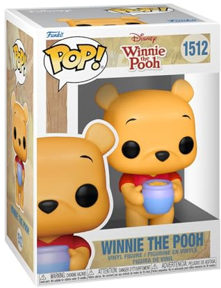 Funko POP! Disney: Winnie the Pooh - Pooh with Honey | Offizielles Cartoon/Animation Merch - Vinyl Sammelfigur als Regal Deko - Geschenkidee zum Geburtstag für Fans und Sammler