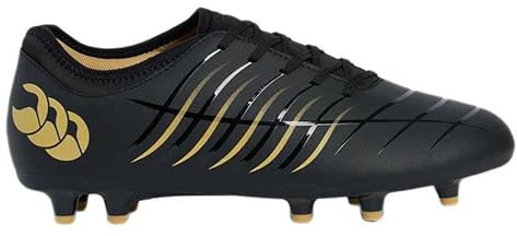 Canterbury Scarpe da rugby unisex CCC Phoenix 2.0 Team Firm Ground, Nero, 50.5 EU