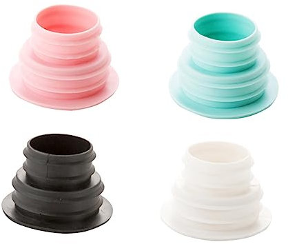Vaguelly 4pcs Silicone Flexible Pipeline Sealing Plug Leak-resistant for Washing Machine Sewer Floor Drain Random Color