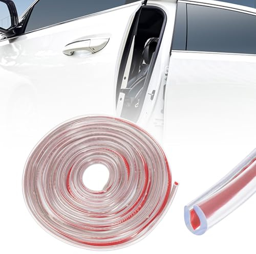 Kantenschutz 15M, Autokantenschutzleiste Kfz Türkantenschutz Gummi U-Form Autokantenverkleidung Kantenschutzprofil für Auto Türen Kofferraum Motorhaube (Transparent)