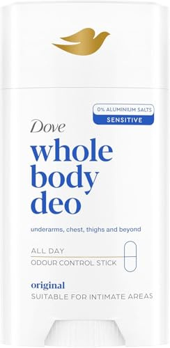 Dove - Déodorant pour Tout le Corps Stick- Original - Anti Odeurs et Traces Blanches 72h - Conçu pour les Peaux Sensibles - 75ml