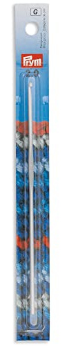 Prym Virknålar för ull utan. Handtag alu pärla grå 14 cm 2,00 mm