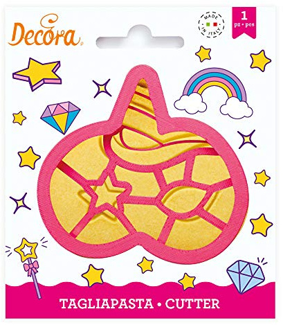 Decora Ausstecher aus Kunststoff-Einhorn-Maske, Plastic