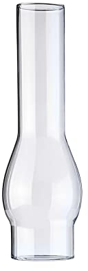 LUMIS Glass Oil Lamp Chimney. Replacement Funnel Lampshade. Width at Base: 6.5cm Dia. (2½)