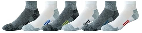 Amazon Essentials Hombre Calcetines Tobilleros Deportivos, Transpirables, Mezcla de Algodón, Acolchados