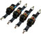 4X Automatik Spanngurt automatischer Zurrgurt Gurte 50mm 750/1500 daN selbstaufrollend mit Spitzhaken (3 Meter) schwarz