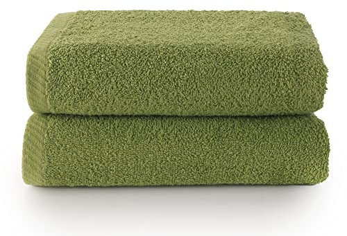 Top Towel - Plus - Große Badetücher - Badezimmerhandtücher - 2 Gesichts- oder Bidethandtücher - 30x50 cm - 100 % Baumwolle - Blatt