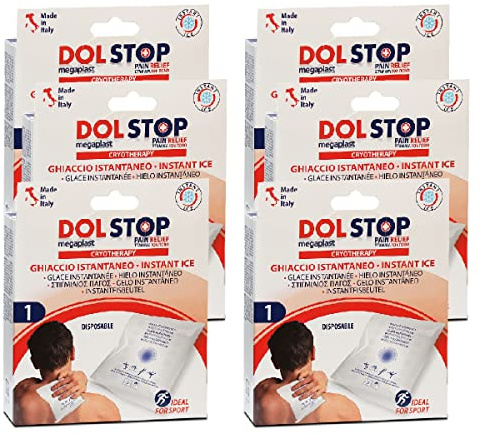 Lot de 6 sac froid instantané, compresse froide jetable, poche de glace -JUANIO-