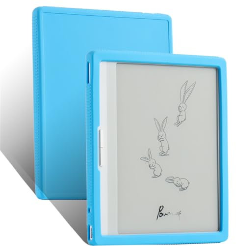 INSOLKIDON Compatibile con BOOX Tablet Go Color 7 ePaper E Ink 7 INCH Tablet Custodia protettiva in Silicone Cover con Funzione di Supporto (Blue)