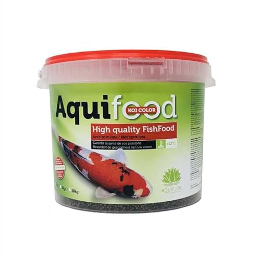 Aquifood FishFood 2Kg 4-5mm - Nourriture pour carpes koïs et Poissons d'étang
