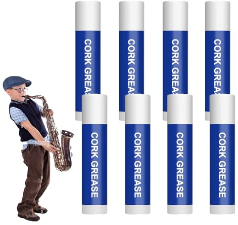 Grasa De Corcho, 8 Piezas Grasas Para Clarinete, Cork Grease, Barras De Grasa De Corchos, Para Juntas De Saxo, Clarinete Y Flauta Fácil De Aplicar Y Lubricación Duradera