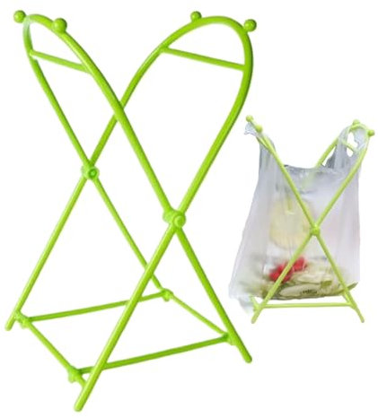 Trash Bag Holder -Bin Bag Holder | Portable Garbage Bags Organizer | Foldable Kitchen Storage Organizer | Adhesive Rubbish Bags For Household Indoor Outdoor Lawn Barbecue Kitchen Cabinets Doors