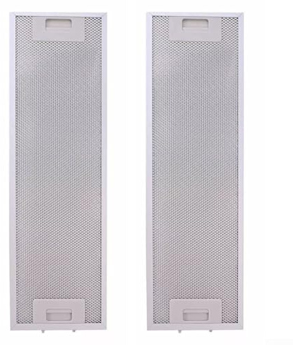 Jonikuper 2 Stück Aluminium Dunstabzugshaubenfilter Ersatzteile, 525 x 162 mm Metallfettfilter mit 5-lagigem Netz, für viele Marken von Dunstabzugshauben