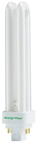 10 Pack 26 Watt T4 G24Q-3 3500K 10000 Hour Dimmable Quad Compact Fluorescent ...