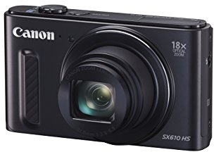 Canon SX610 HS PowerShot Fotocamera Compatta Digitale, 20 MP, Nero