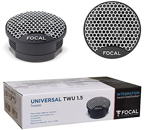Tweeter 2 Focal TWU1.5 TWU 1.5 5,00 cm 50 mm 2 Durchmesser 15 watt rms und 100 watt max impedanz 4 ohm empfindlichkeit 94 db spl, pro Paar