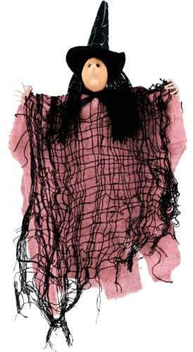 Luxylei Hexe Halloween Dekorationen Halloween Black Cat Cape Plüsch Crash Witch Anhänger Puppe Für Halloween Hexen Außendekorationen Geschenk