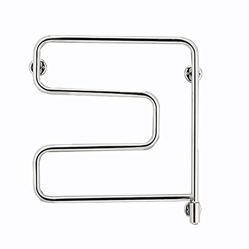 KLZUOPT Heated Towel Rail Electric Heated Towel Rail, Wall Mount Heating Towel Rail Electric Radiator Towel Holder For Kitchen Bathroom Toilet Hotel