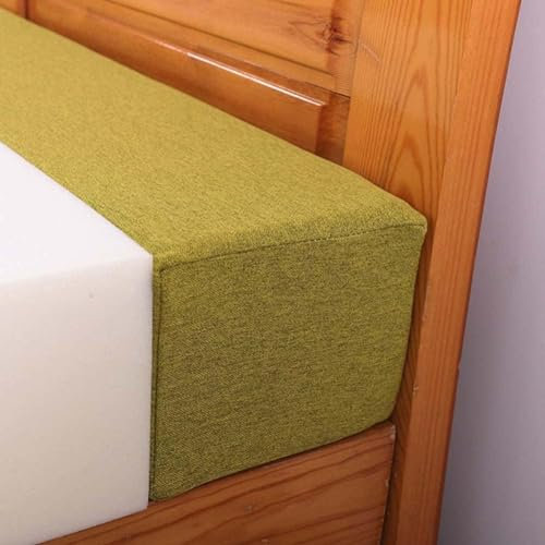 DEVINK Bettspaltfüller Für Kopfteil, Weiche Bett Matratzenfüller, Platzfüller, Kissenstopper Für Sofa, Bett, Rissfüller, Keilmatratze, Verlängerung, Rechteckige Matratzenstützung(60x4x6 inch,Green)