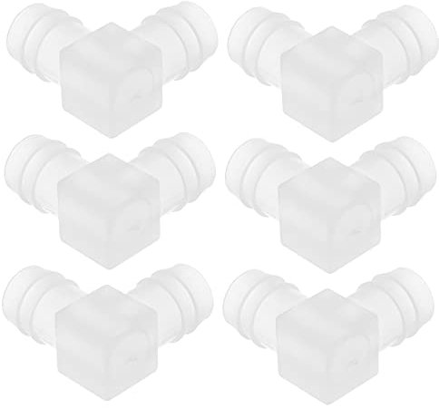 ANDRESLAD 6 Unidades Conector De Codo l De Manguera De Plástico Accesorios De Manguera De Plástico Conector De Articulación Recto