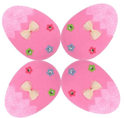 WEKADRIN 4pcs Easter Cutlery Holders Design Silverware Bags for Forks and Spoons for Easter Parties and Family Gatherings Lightweight and Portable Dining Accessories