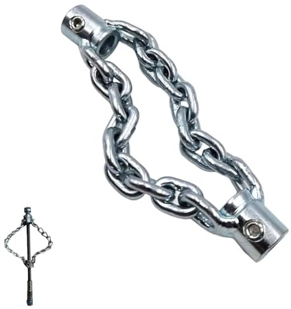Flex-Shaft Sewer Descaling Chain,Multi-Purpose PVC Pipe Maintenance Tool,Flex-Shaft Sewer Descaling Tool,Pipeline Unclogging Tool,for 16mm Spring, Without Spring