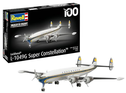 Revell 03745 Lockheed L.1049G Super Constellation Lufthansa skala 1:144 – obyggd/omålad plastmodellsats