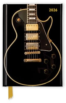 Black Gibson Guitar 2026 Luxury Pocket Diary Planner - Week to View: Original Flame Tree Publishing-Pocket Diary [Taschenkalender]