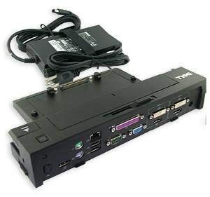 Dell E - Port Plus Fortgeschrittene Replikator Dockingstation USB 2.0 mit Original 130W Netzteil PR02X CY640, VM8F7, HJVX1 K09A für Latitude E-Serie Laptop (Generalüberholt)