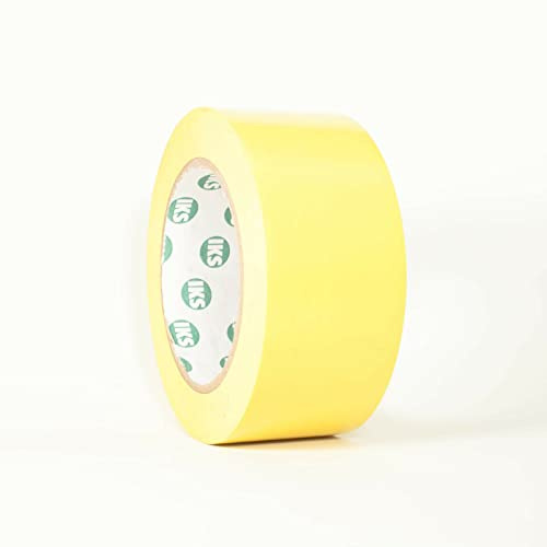 Bodenmarkierungsband Warnband 100 mm x 33 m Gelb selbstklebend I Bodenklebeband zur Boden- und Sicherheitsmarkierung I Markierungsband, Klebeband (100mm x 33m, Gelb)
