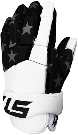 STX Stallion 75 USA Lacrosse Gloves (Small)