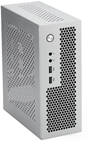 ISTOVO A09 Mini ITX Gaming PC Case, Silver, Iron, Mini Tower