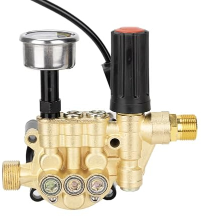 Pompa per Idropulitrice, Kit di Pompe di Ricambio per Idropulitrice, Accessorio per Testa della Pompa per Idropulitrice per Auto ad Alta Pressione da 220 V per Uso Domestico