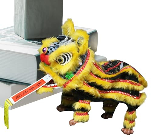 Marionetta a Fili con Bacchetta - Marionetta per Danza del Leone Tradizionale Cinese con Fili - Giocattolo Artigianale Fatto a Mano per Feste Intrattenimento Domestico e Arte,Spettacoli Teatrali Local