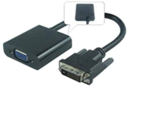 Microconnect DVI-D/VGA 0,25 m DVI-D VGA (D-Sub) Noir - Adaptateur de câble vidéo (0,25 m, DVI-D, VGA (D-Sub), Mâle, Femelle, Noir)