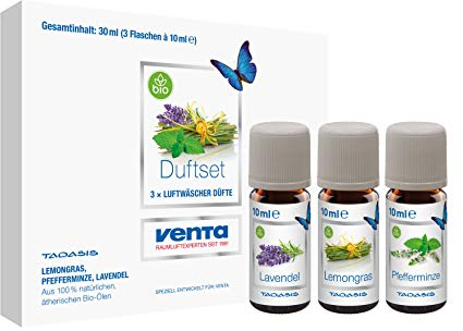 Venta 6044200 Bio-Duftset Exklusiv N°2 (Lavendel, Lemongras und Pfefferminze), 100 % natürliche ätherische Bio-Öle, 3 x 10 ml